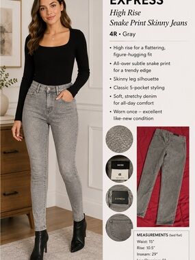 Express jeans slim jeans, size 4 nwot